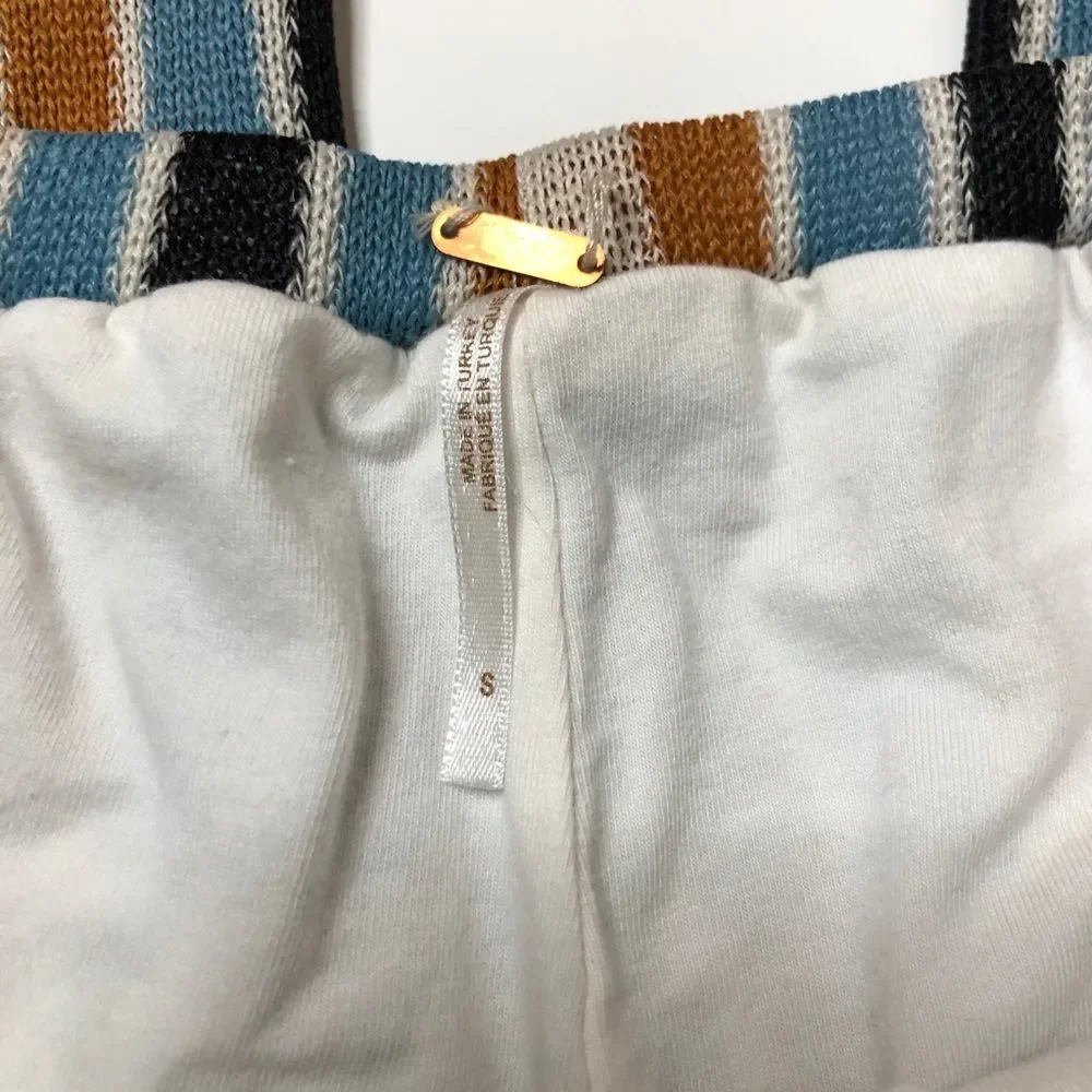 Free People Bridget Stripe Knit Flare Pants Size S - Picture 4 of 7